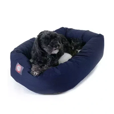 Majestic Pet Sherpa Bagel Pet Bed In Blue