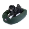 Majestic Pet Sherpa Bagel Pet Bed In Green