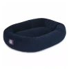 Majestic Pet Suede Bagel Pet Bed In Blue