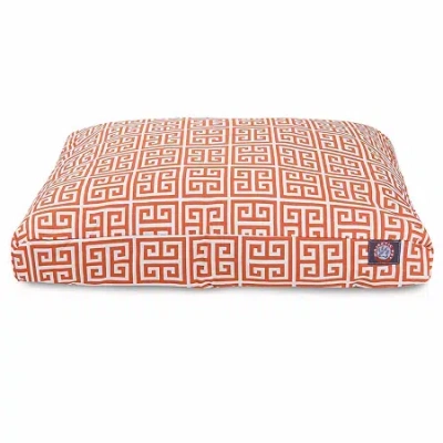 Majestic Pet Towers Rectangle Pet Bed In Orange