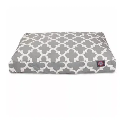 Majestic Pet Trellis Rectangle Pet Bed In Gray