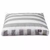 Majestic Pet Vertical Stripe Rectangle Pet Bed In Gray