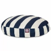 Majestic Pet Vertical Stripe Round Pet Bed In Blue