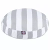 Majestic Pet Vertical Stripe Round Pet Bed In Gray