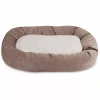 Majestic Pet Villa Collection Sherpa Bagel Pet Bed In Brown