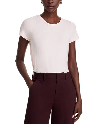 Majestic Pleated Back Tee In Petale