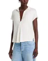 Majestic Pleated Back Top In Cream