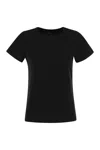 Shop Majestic Polly - T-shirt In Cotone Silk Touch