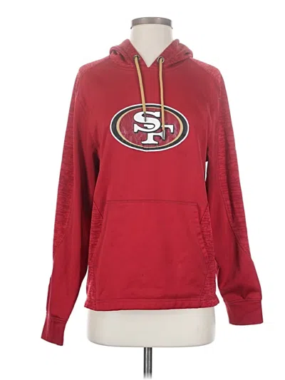 Pre-owned Majestic Pullover Hoodie In Red