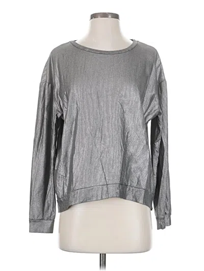 Pre-owned Majestic Pullover Sweater In Silver