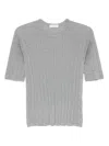 Majestic Ribbed T-shirt In Silver