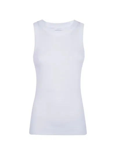 Majestic Ribbed Tank Top In White