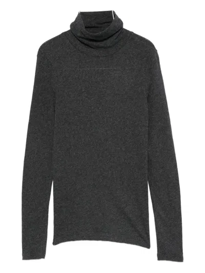 Majestic Roll-neck Sweater In Gray