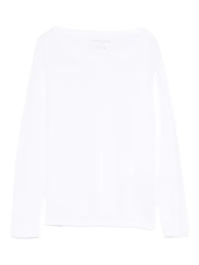 Majestic Celine T-shirt Round Neck In Cotton In Blue
