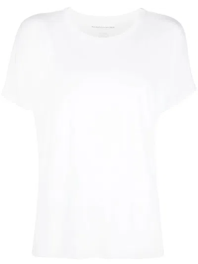 Majestic Round-neck Short Sleeve T-shirt In White