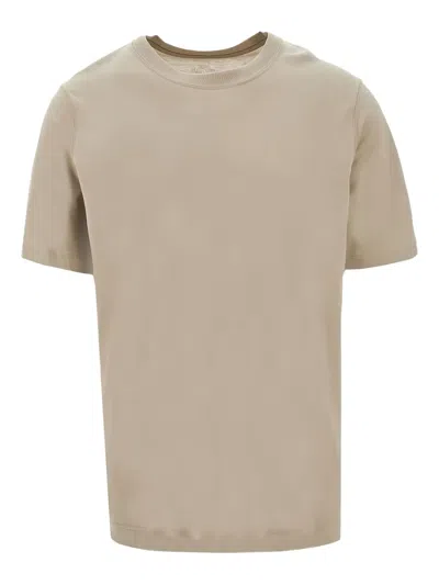 Majestic Round-neck T-shirt In Brown