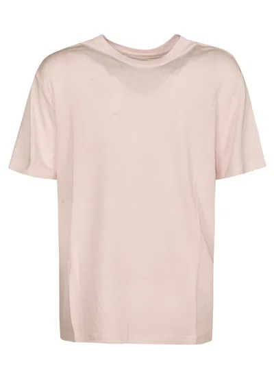 Majestic Round Neck T-shirt In Nude & Neutrals
