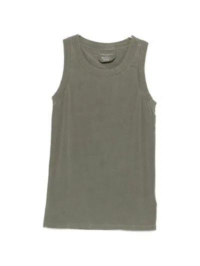Majestic Round-neck Top In Green