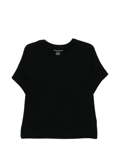 Majestic Round-neck T-shirt In Black