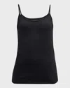 Majestic Scoop-neck Camisole In Black