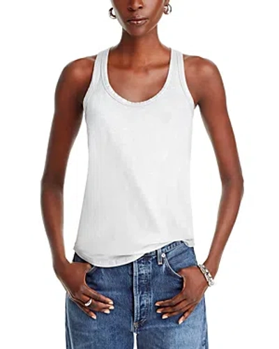 Majestic Linen Tank Top In Silver