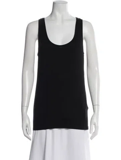 Pre-owned Majestic Scoop Neck Sleeveless Top In Gray
