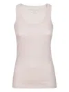 Majestic Scoop-neck Sleeveless Top In Neutral