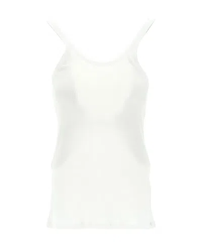 Majestic Scoop-neck Stretch Tank Top In White