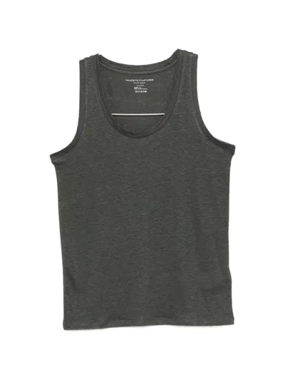 Majestic Scoop-neck Tank Top In Gray