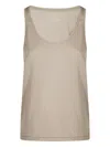Majestic Scoop-neck Top In Brown