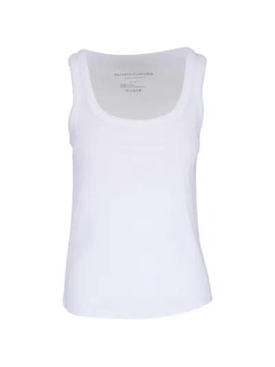 Majestic Soft Touch Scoop-neck Tank In Animal Print
