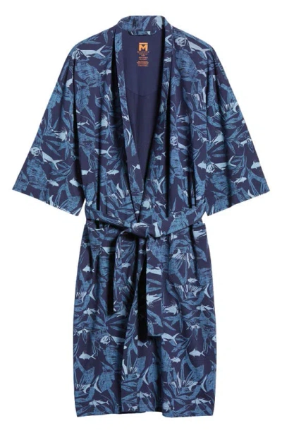 Majestic Sea Change Knit Robe In Blue