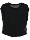 Majestic Semi-sheer T-shirt In Black