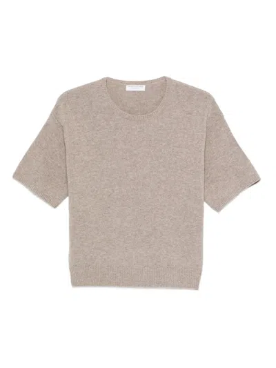 MAJESTIC SHORT-SLEEVE KNITTED T-SHIRT