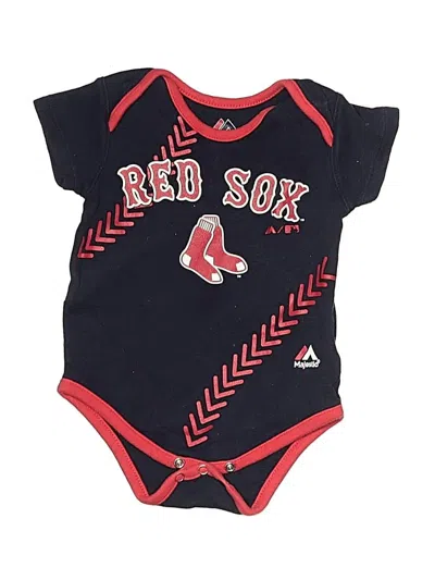 Pre-owned Majestic Babies' Short Sleeve Onesie In Red
