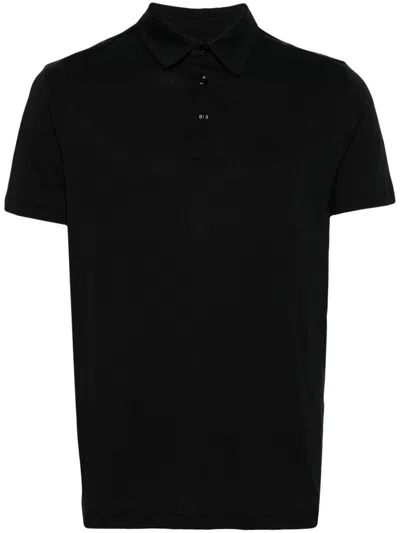 Majestic Short-sleeve Polo Shirt In Black