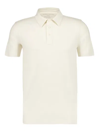 Majestic Short-sleeve Polo Shirt In Neutral