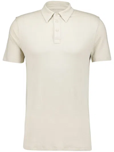 Majestic Short-sleeve Polo Shirt In Neutrals