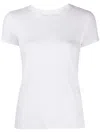 Majestic Round-neck T-shirt In Blanc