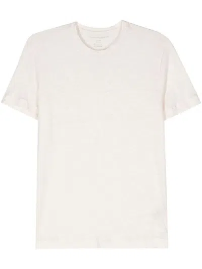 Majestic Short Sleeve Round Neck T-shirt In White