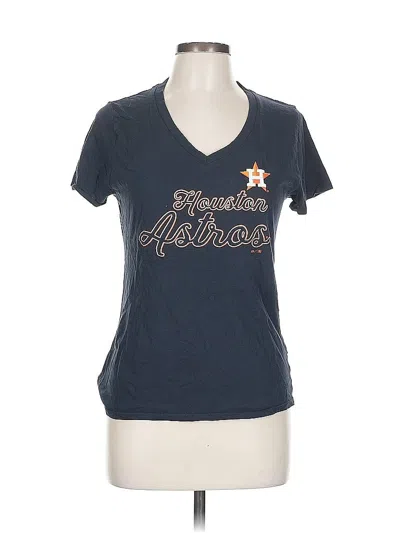 Pre-owned Majestic Short Sleeve T-shirt In Blue