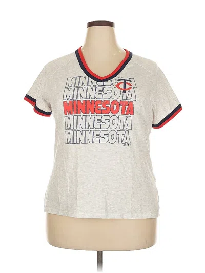 Pre-owned Majestic Short Sleeve T-shirt In Gray