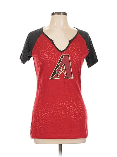 Pre-owned Majestic Short Sleeve T-shirt In Red