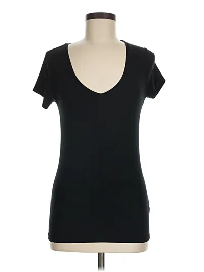 Pre-owned Majestic Short Sleeve T-shirt In Black