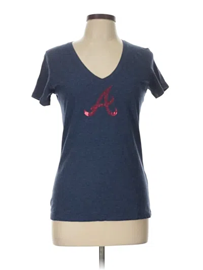 Pre-owned Majestic Short Sleeve T-shirt In Blue