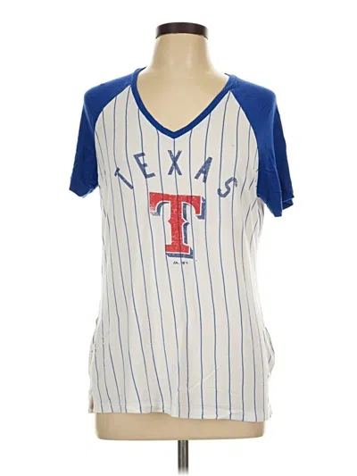 Pre-owned Majestic Short Sleeve T-shirt In Blue