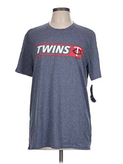 Pre-owned Majestic Short Sleeve T-shirt In Blue