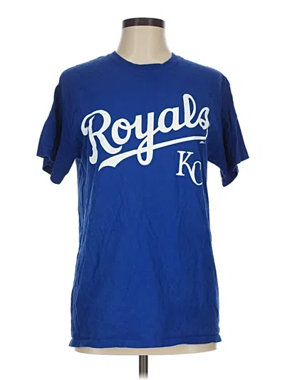 Pre-owned Majestic Short Sleeve T-shirt In Blue
