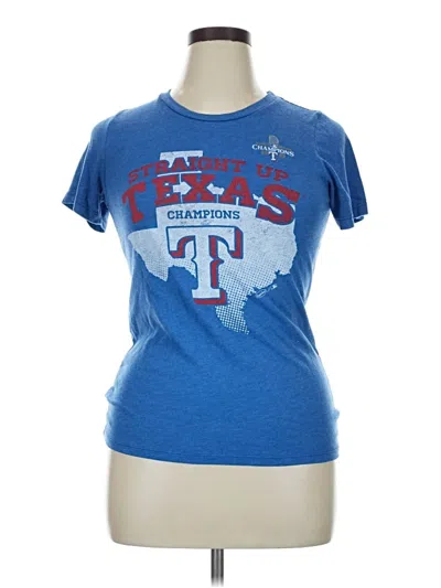 Pre-owned Majestic Short Sleeve T-shirt In Blue