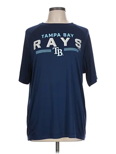 Pre-owned Majestic Short Sleeve T-shirt In Blue